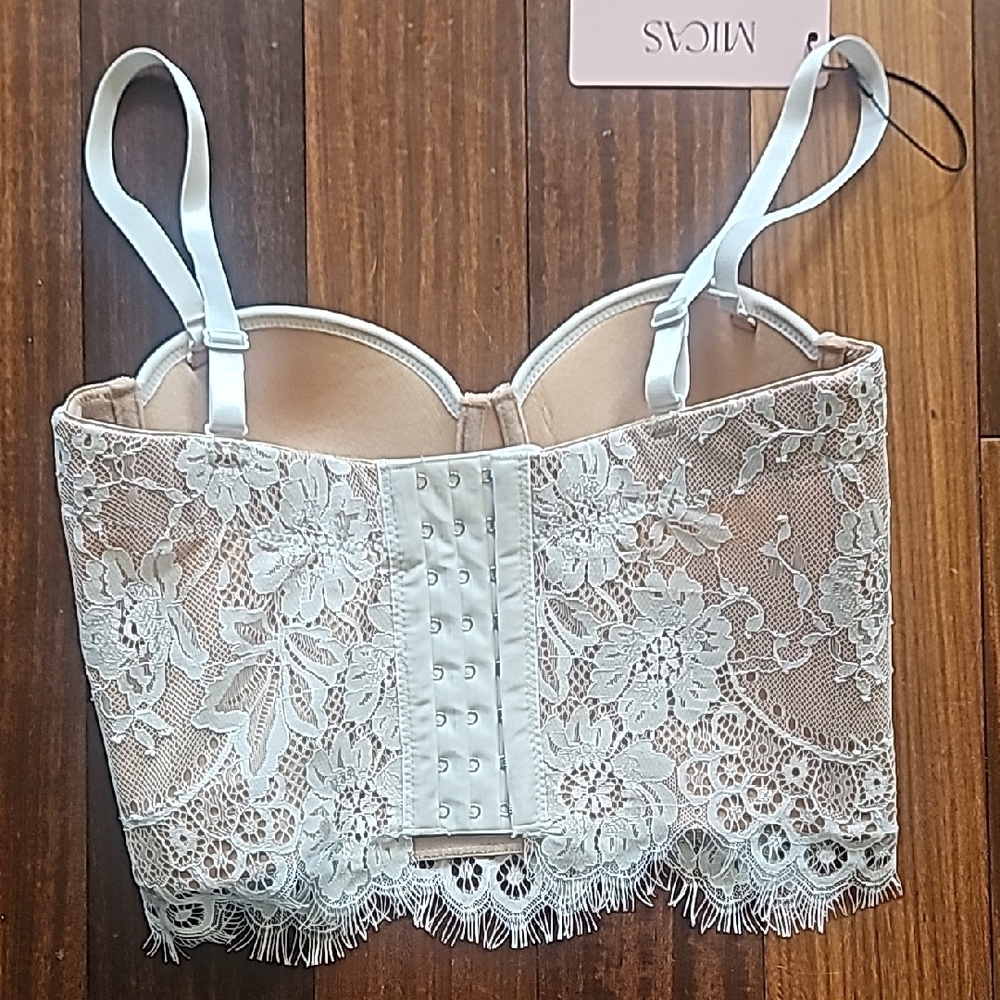Micas Lace Bustier Bra - Elegant Cream - Picture 4 of 8